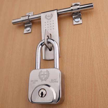 HARRISON CX-3000 Premium Stainless Steel Computerized Key (12 Pins) with 3 No. Keys- 60 MM Padlock