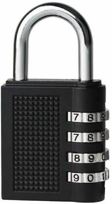 Kruzzan 4 Digit Bag luggage Number Password Pad locks For International Travelling Combination Lock