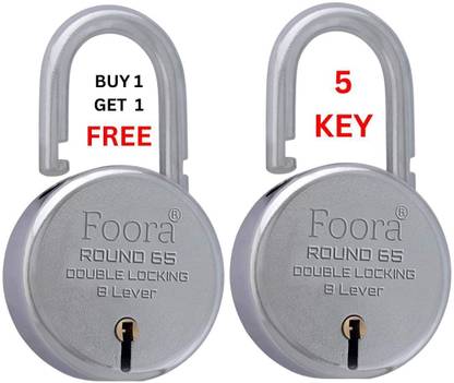 LINK O LINE ROUND 65 PACK OF 2, DOUBLE LOCKING MULTIPURPOSE LOCK Padlock