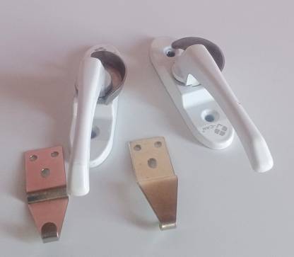 NR TRADERS Aluminium UPVC Sliding Window Crescent Lock (2 Pcs) 4inch Lock