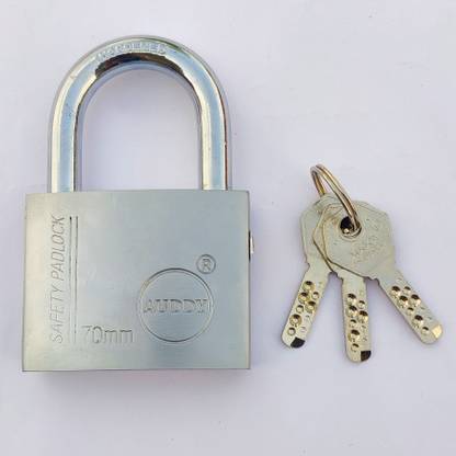 Any Fashion Auddy 70 MM [ BIG LOCK ] WITH 3 COMPUTER KEYS Padlock