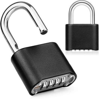 Store2508 Set-Your-Own Combination Padlock, Solid Zinc Alloy Combination Lock