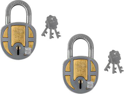 HILTO Leo Padlock 52mm 8-Lever Hardened Shackle with 3 Key Lock