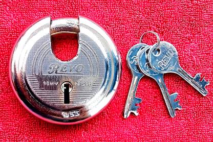 Revo GAP 90mm Shutter Lock | 9 Leavers | Make In India Aligarh Padlock