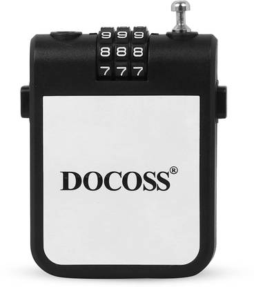 DOCOSS Retractable Cable Number Lock For Bag/ Combination Number Locks For Luggage Cable Lock