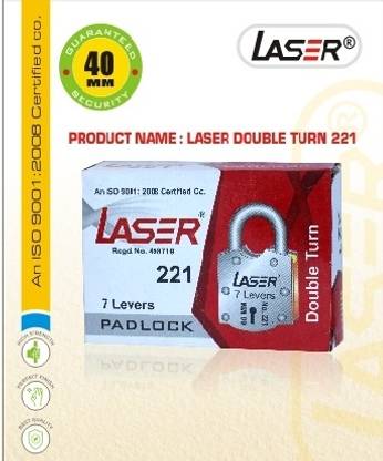 LASER 221 Double Turn 40mm Padlock