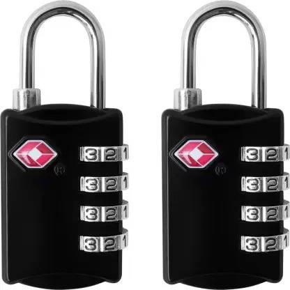 SHUANG YOU 2PCS TSA Approved 4 Digit Luggage Lock, Re-settable Keyless Lock for Gym Locker, Combination Lock