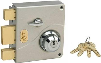 Godrej Locks Ultra Tribolt 2C Deadbolt Satin Nickel Lock