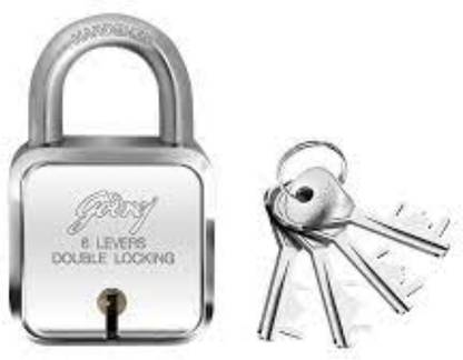 Godrej square padlock - 6 lever Padlock