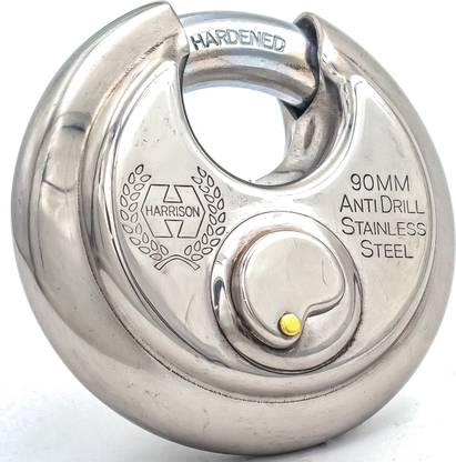 HARRISONLOCK Padlock 90mm 12 Pin With 3 Computerised Key ROCK-STAR-0404/ Mild Steel Material Padlock