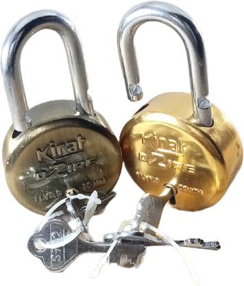 Kirat Double locking lock with keys 60mm Padlock