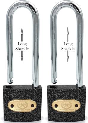 HARRISON CL 0323 40mm Small Cast Iron Pincylindrical Lock, Brass and Metallic (Pack of 2) Padlock