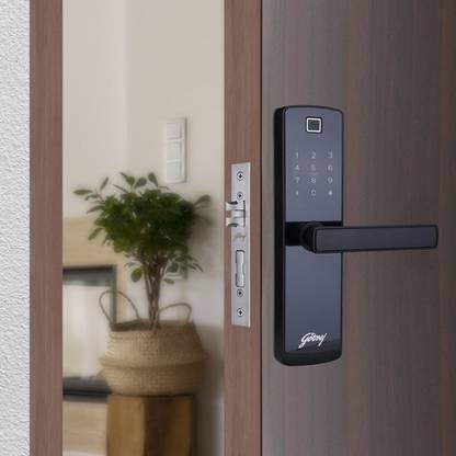 Godrej Locks I Catus Touch Plus I Smart Lock for Wooden Door I 4 in 1 Access Electronic Lock