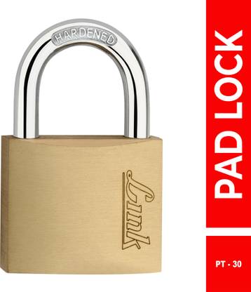 Link 30mm New Square Lock | Hardened Shackle | Made In India Padlock