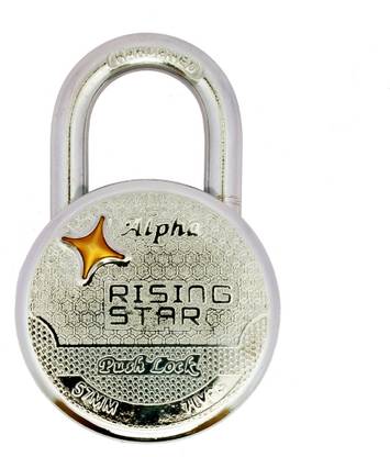 First connect 57 MM Push Lock 4 Keys Heavy Duty For Home, Gate, Door Padlock