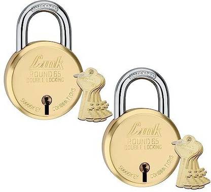 Link R Brass 65 Levers Padlock