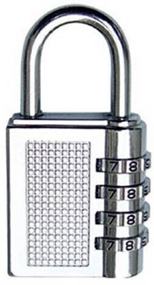 ACCESSOREEZ 4 Digit Travel Resettable Password Padlock Padlock Padlock