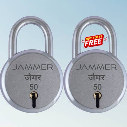 Jammer Round 50 with 3 key, Buy 1 Get 1 FREE, 6 lever, Single Locking Lock