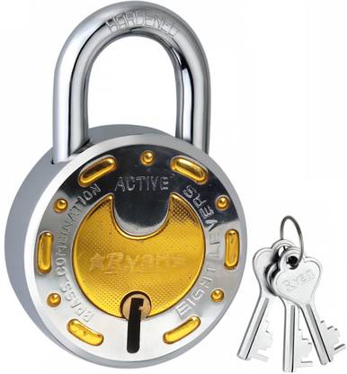 Ryan 65mm round lock Hardened Double Locking Padlock