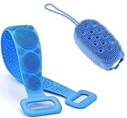 Funel Combo of Body Scrubber And Bubble Bath Brush 85