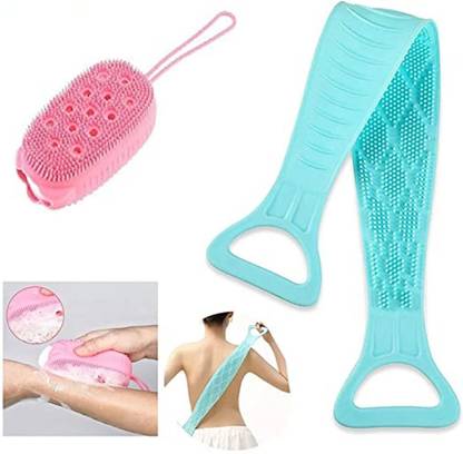 Funel Combo of Body Scrubber And Bubble Bath Brush 86