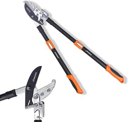 Sharpex AL-OR-002 Professional Rachet Lopper with Compound Action, Sturdy Extra Leverage Handles, Garden Pruning Tree Hedge Branch Cutter Garden Lopper - Pruning Tool Ratchet Lopper