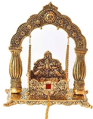 SULBHA HANDICRAFT LADDU GOPAL, KRISHAN BHAGWAN, SITLA MATA, KHATU SHYAM BHAGWAN, METAL Jhula