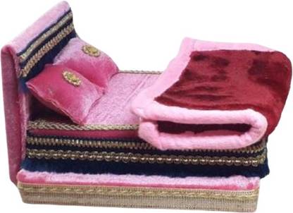 tilak shringar gopal ji special step bed with two cushion and blanket(size 1to6) Jhula