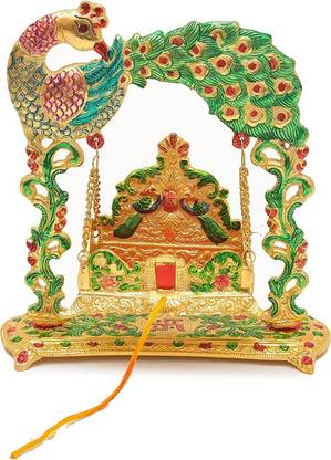 Crown Warriors Metal Laddu gopal jhula, God swing, Krishna jhula, For Home And Office Decor Jhula