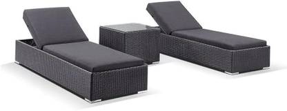 Mymigos Poolside Relaxon Rattan & Wicker Sun Lounger Metal Lounger