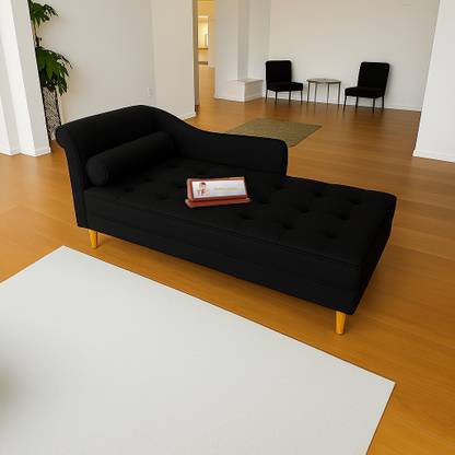 TFS Premium Velvet Tufted Relaxing Chaise/Lounger/Sofa For Home & Living Room Solid Wood Lounger