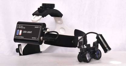 SATMED Binocular Loupe with LED Headband Galilean Loupe