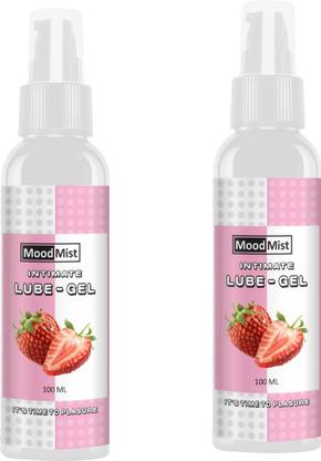moodmist Strawberry Flavored Lubricant Gel – Long-Lasting & Silky Smooth Lubricant