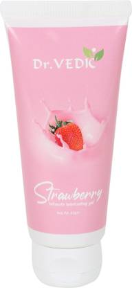 Dr.Vedic 100% Pure & Natural Strawberry Water Based Lubricant Gel For Men & Women Lubricant