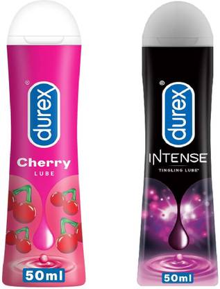 DUREX Intense and Cherry Lubricant - 50ml Non-Sticky, Smooth and Warm Lubricant