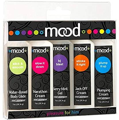 Doc Johnson Mood Lube Pleasure For Him 5 1Oz Bottles Lubricant