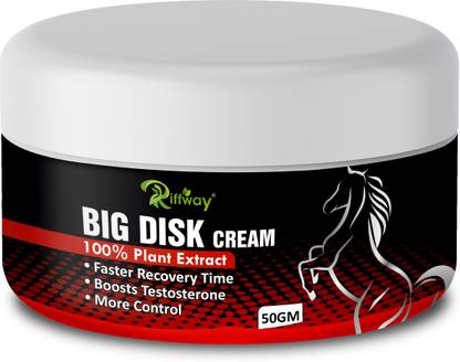 Riffway Big Disk Sexual Cream | Gel Cream For 9 Inch Size Every Time, For More Stamina