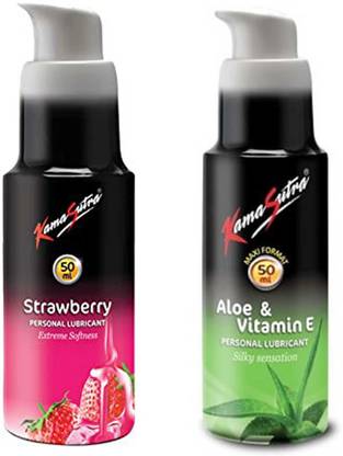 Kamasutra Aloe and Vitamin E Personal ( Silky Sensation ) & Strawberry Personal Lubricant