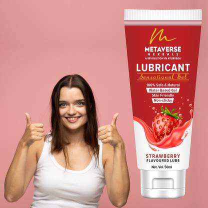 METAVERSE Berry Smooth Experience Strawberry Flavored Gel for Romance Lubricant