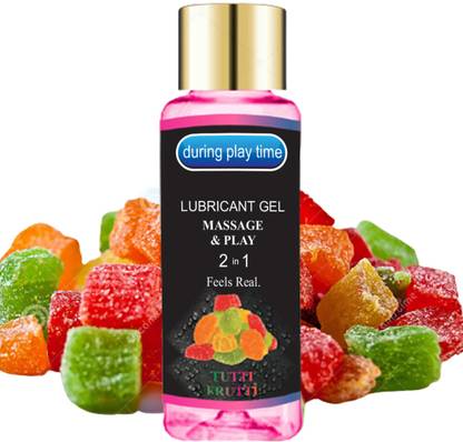 वे ऑफ प्लेज़र During Play Time Tutti Fruitti Flavoured Lubricant Water Based Gel 50ml लुब्रीकेंट