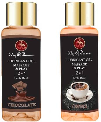 Way Of Pleasure Chocolate & Coffee Flavored Lubricant Water Based Lube For Men & Women Lubricant