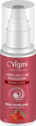 Vigini Strawberry Lubrication Lube Water Based Pleasure Massage Gel Men Women Lubricant