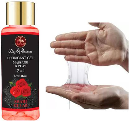 Way Of Pleasure Shahigulab Flavoured Lubricant Non Sticky Gel 50ml For Men & Women Lubricant