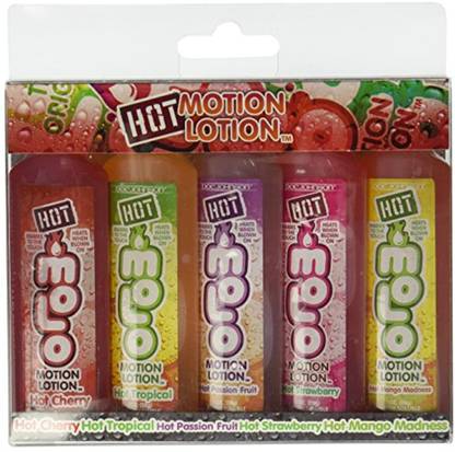 Doc Johnson Hot Motion Lotion 1 Bottle Of 5 Assortedavors Lubricant