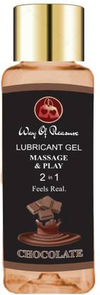 Way Of Pleasure Lubricant Gel For Men & Women Water Based Compatible With Con & Toys - Chocolate Lubricant