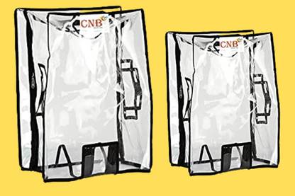 CNB Soft Body Pack of 2 Protective Zipper PVC Dust Proof Luggage Cover