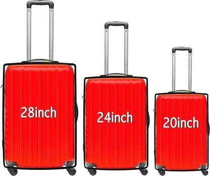 Craft Bazar Clear PVC Transparent Zippered Suitcase Covers Protectors, Waterproof Durable Dust Proof Anti-Scratch Travel Bags Cover Case for Wheeled Luggage Trolley Bag Luggage Cover