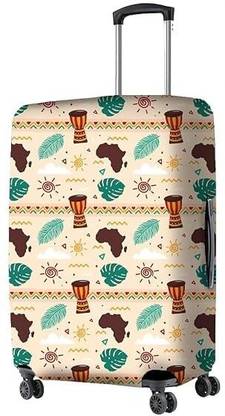 BLIXSTORE Luggage Cover Polyester Fabric Coastal Melody Design Print Protective Luggage Cover Luggage Cover
