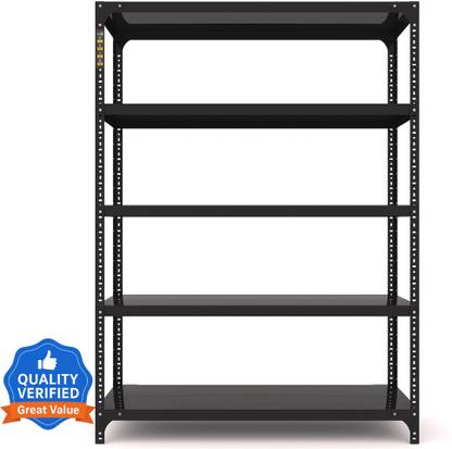 FIDVI FERRO Sturdy Steel Luggage Rack Foldable (12x35x48)inches 5 Shelf Portable Heavy Duty Luggage Rack