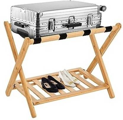 Mahoksha Suitcase Stand Folding Luggage Rack 2-Tier Luggage Stand Luggage Rack